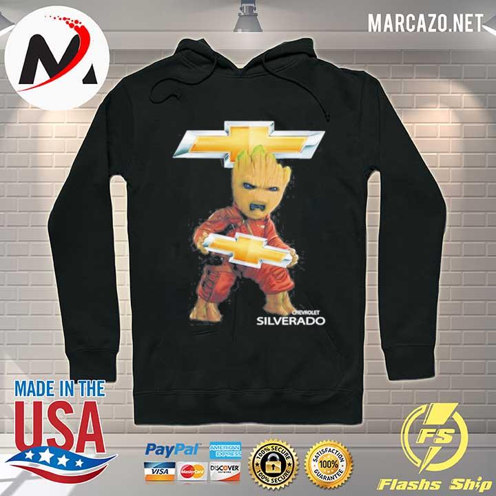 Baby Groot Hug Chevrolet Silverado Hoodie