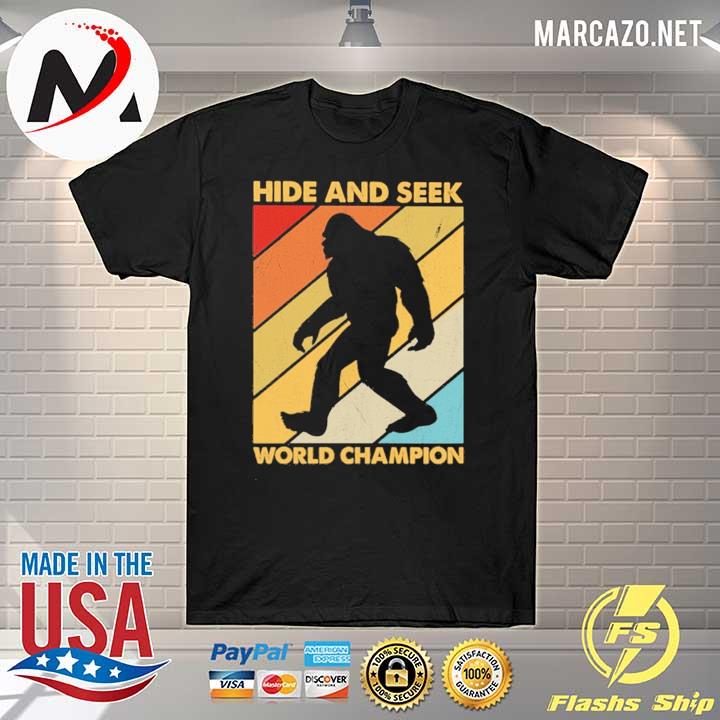 BigFoot Hide And Seek World Champion Vintage Retro Shirt