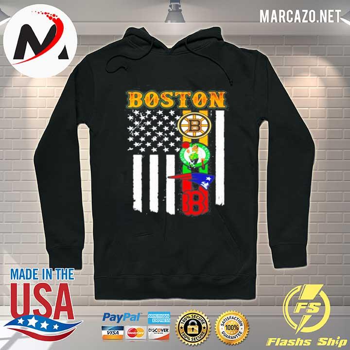 Boston Sports Teams American Flag Shirt Hoodie