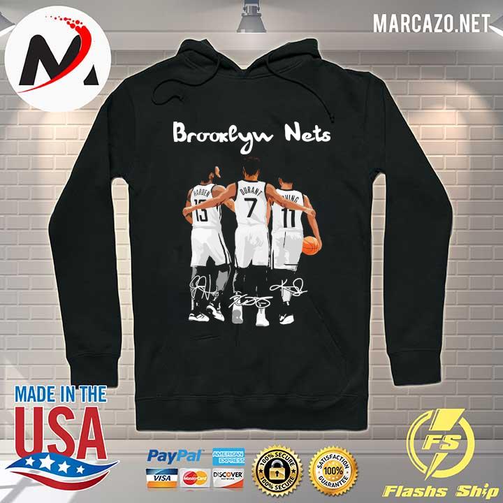 Brooklyn Nets Harden Durant Irving Signatures Shirt Hoodie