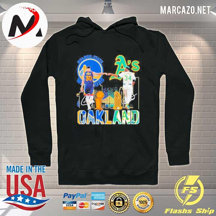 Curry golden state warriors and stewart oakland athletics oakland signatures Hoodie