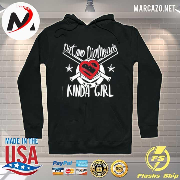 Dirt and diamonds kinda girl softball baseball s Hoodie