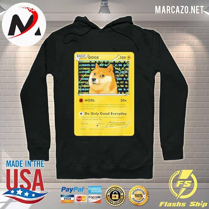 Dogecoin doge hodl card crypto meme Hoodie