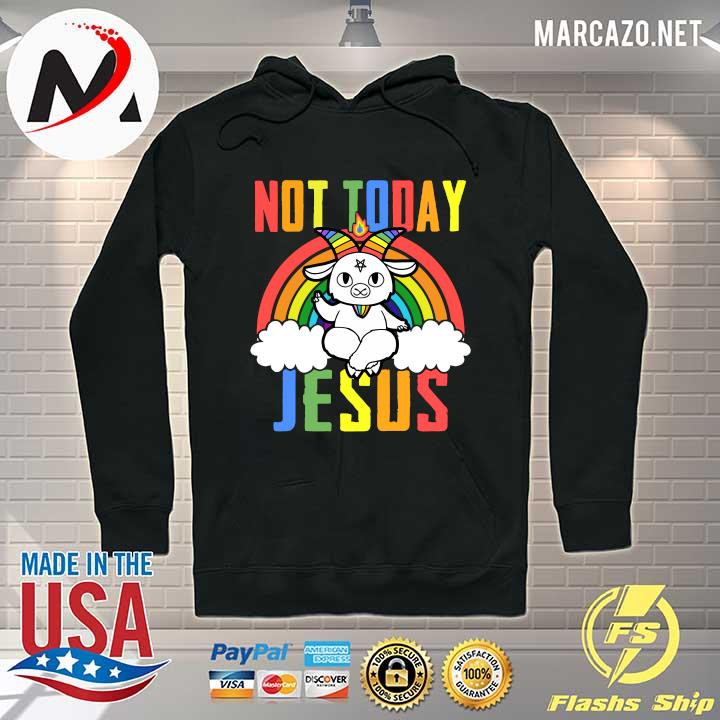 Satan Baphomet Lgbt Not Today Jesus Shirt Hoodie