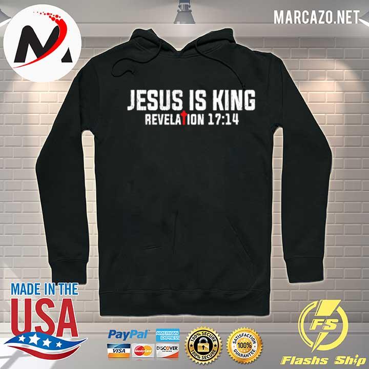 Vintage Bible Scripture Faith Jesus Is King Christian Hoodie