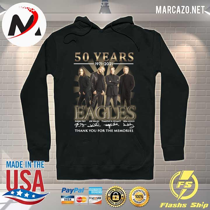 50 Years 1971 - 2021 Eagles Signatures Thank You For The Memories Shirt Hoodie