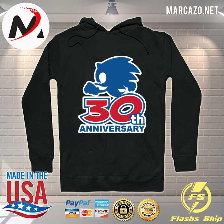 Funny Sonic 30th Anniversary Shirt Hoodie