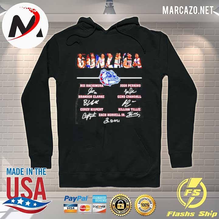 Gonzaga team player signature logo Hoodie