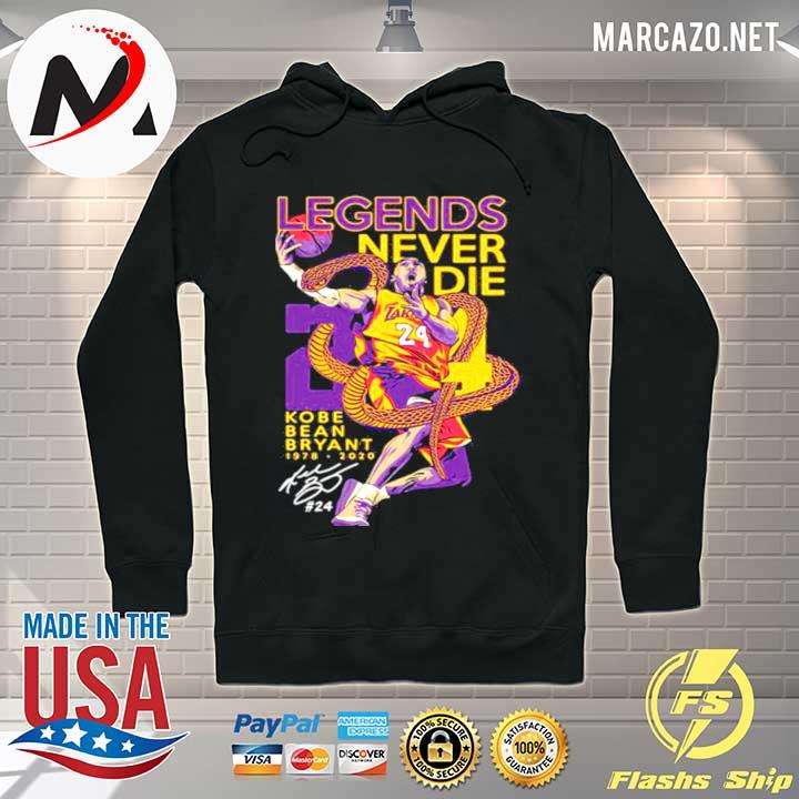 Legends Never Dire Kobe Bean Bryant 1978 2020 Signature Shirt Hoodie