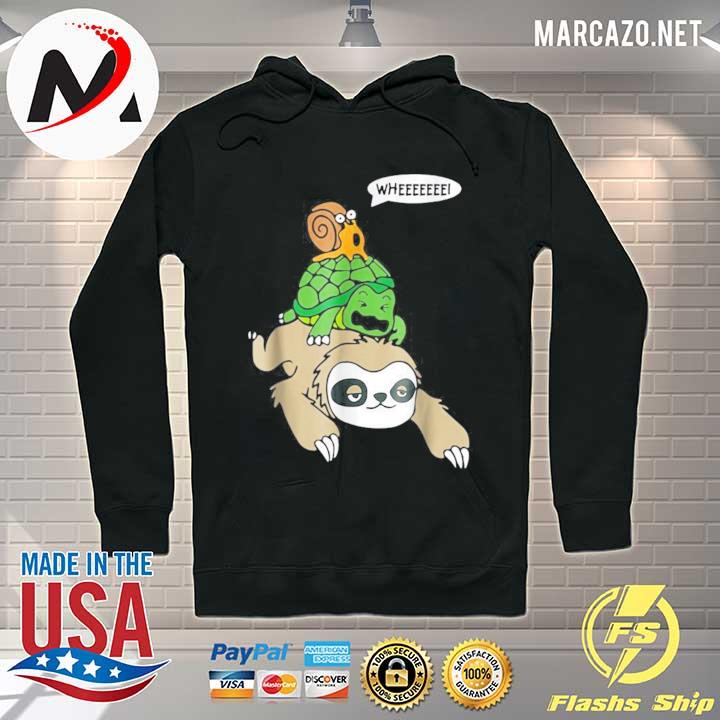 Sloth turtle snail cute animal s Hoodie