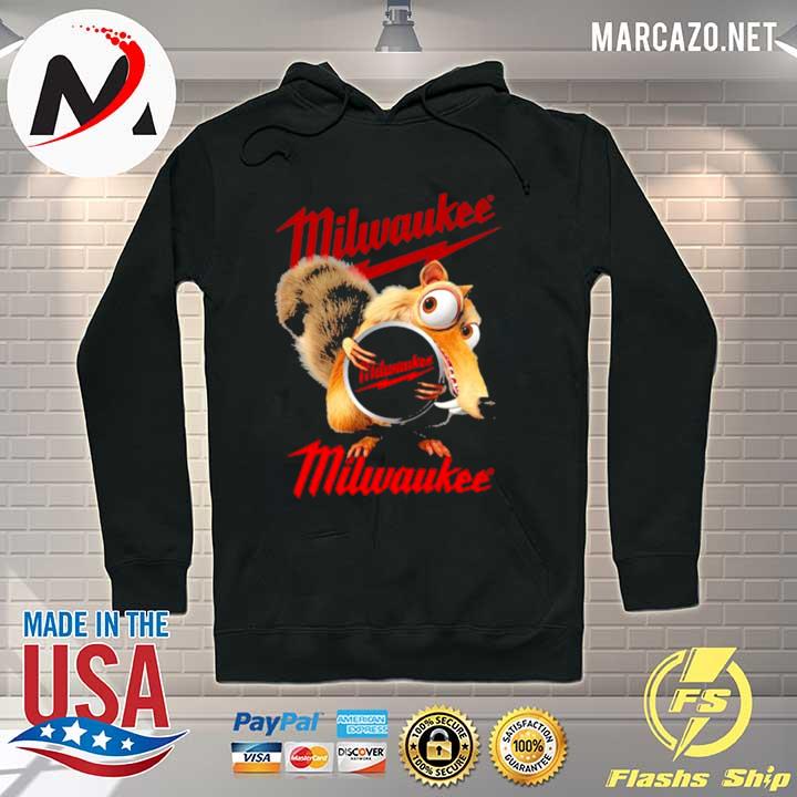 Squirrel with nuts with logo milwaukee s Hoodie