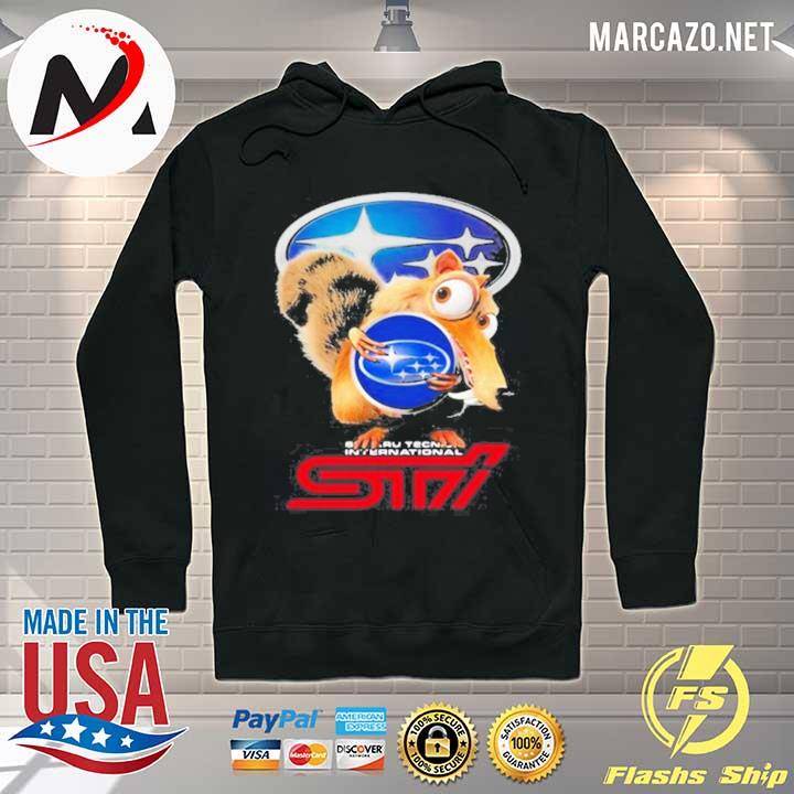 Squirrel with nuts with logo sti international s Hoodie