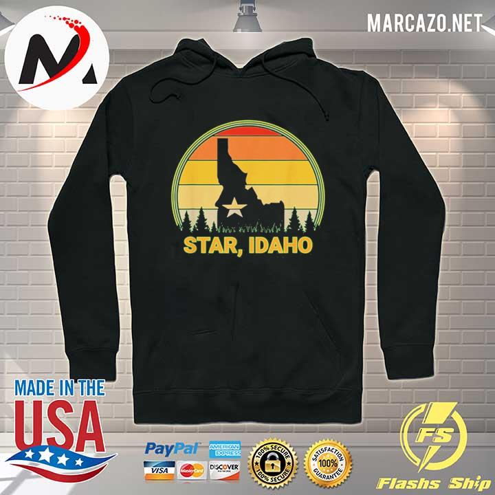 State of idaho retro vintage sunset star idaho s Hoodie