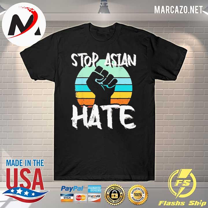 Stop asian hate vintage retro shirt