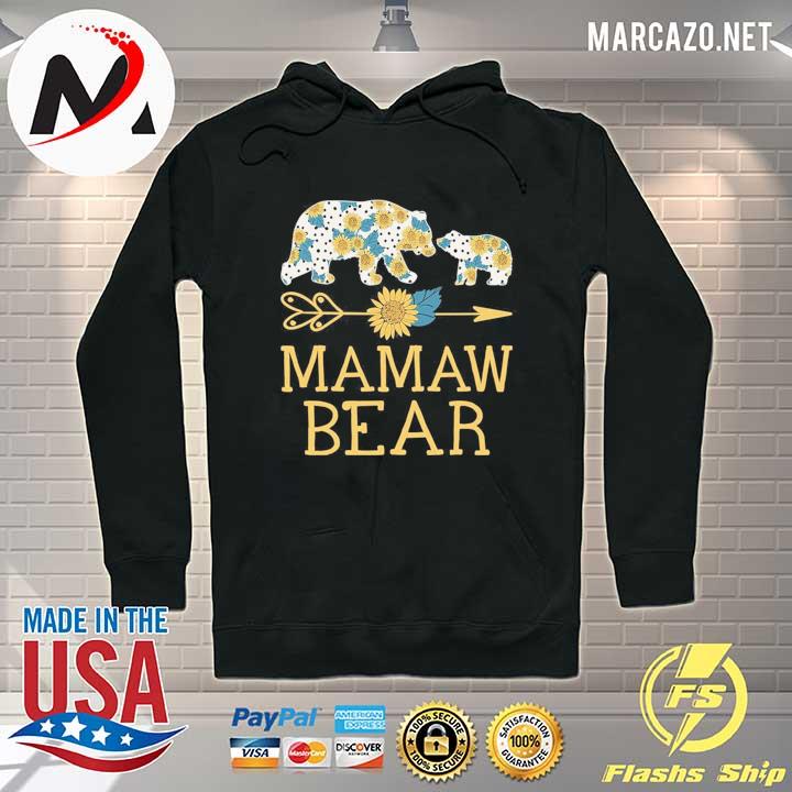 Sunflower mamaw bear grandma mother's day s Hoodie