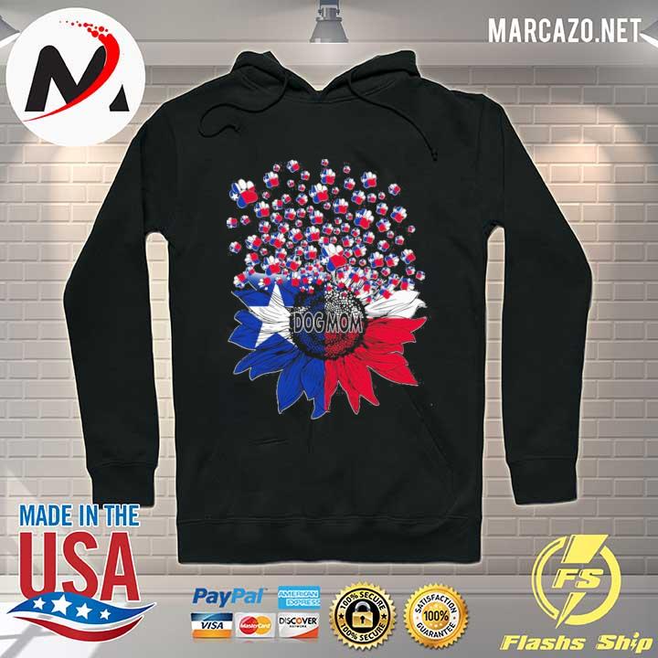 Texas flag dog mom sunflower s Hoodie