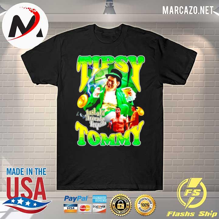 Tipsy tommy just a lil avocado tequila tom brady dunk st.patrick's day shirt