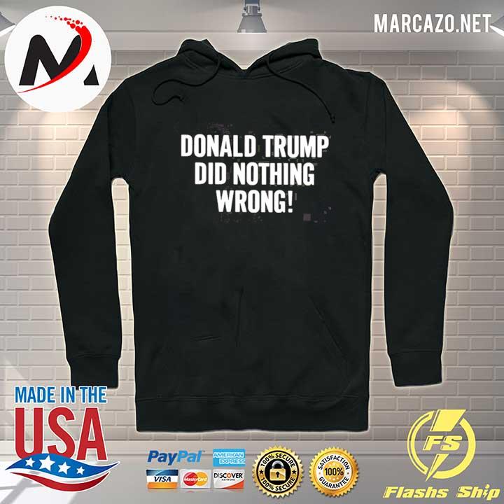 Trump did nothing wrong s Hoodie