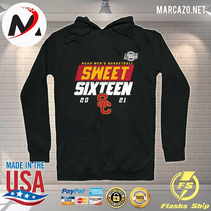 USC Trojans 2021 NCAA Men's Basketball Tournament March Madness Sweet 16 Bound High Post T-Shirt Hoodie