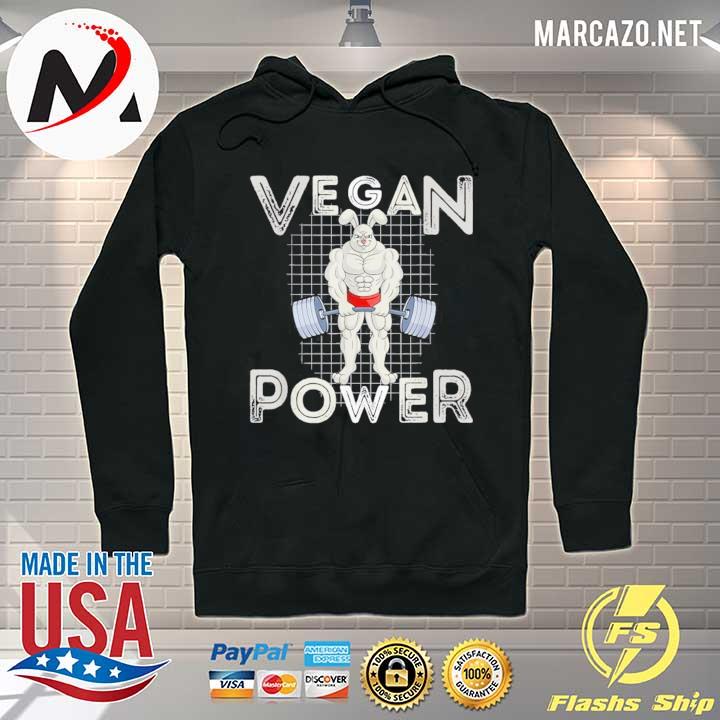 Vegan power fitness gym bunnies vegan training s Hoodie