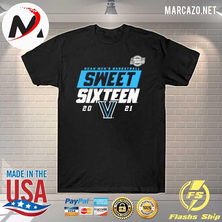 Villanova Wildcats 2021 NCAA Men's Basketball Tournament March Madness Sweet 16 Bound High Post T-Shirt