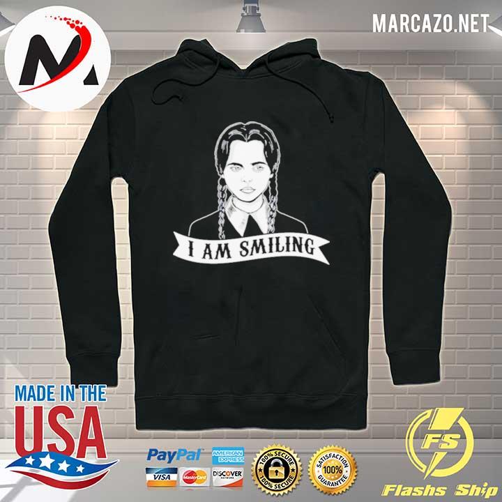 Wednesday addams I am smiling washable reusable s Hoodie