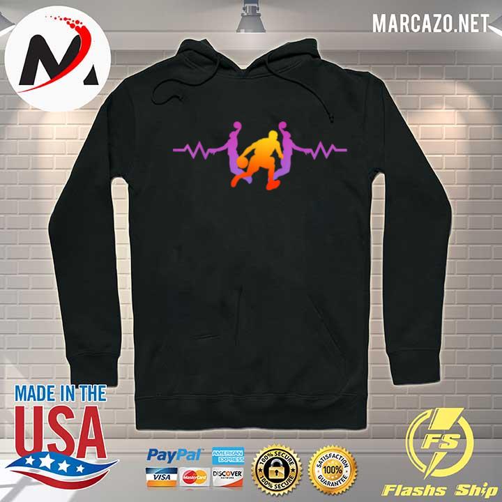 Basketball Heartbeat Basketball Frequency Baskets Throw Hoodie