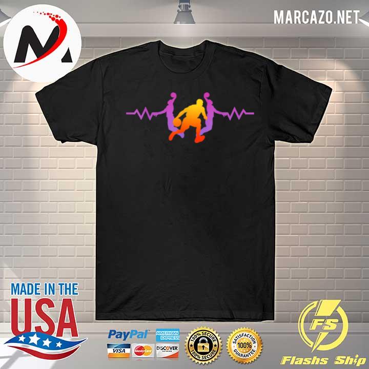 Basketball Heartbeat Basketball Frequency Baskets Throw shirt