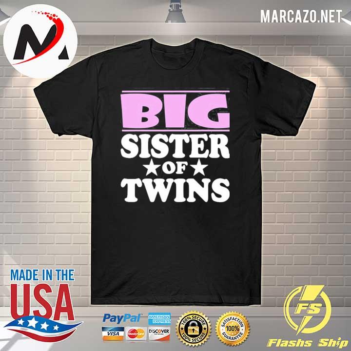 Big sister of twins announcement gift shirt