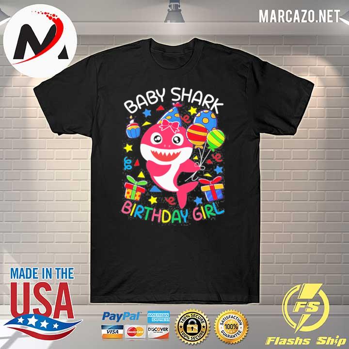 Birthday baby shark birthday girl shirt