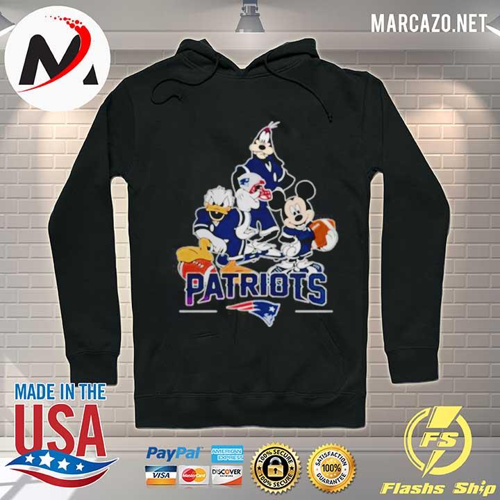 Disney characters mashup new england Patriots Hoodie