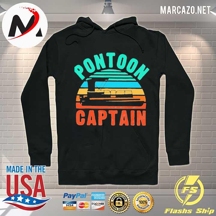 Premium pontoon captain boat owner boating vintage Hoodie