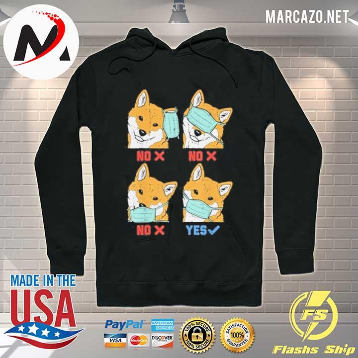 Shiba mask how to wear your mask funny wear your mask funny shiba Hoodie