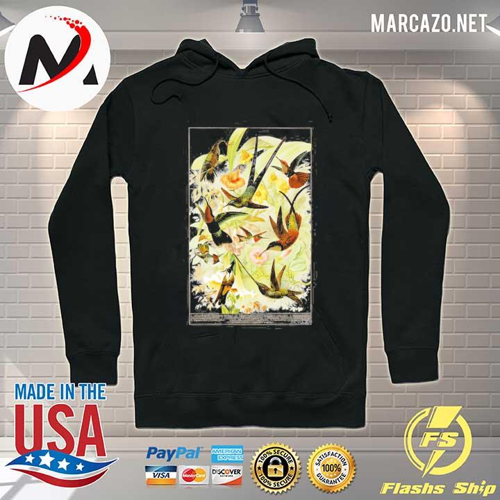 Vintage hummingbird ornithology hummingbird colorful Hoodie