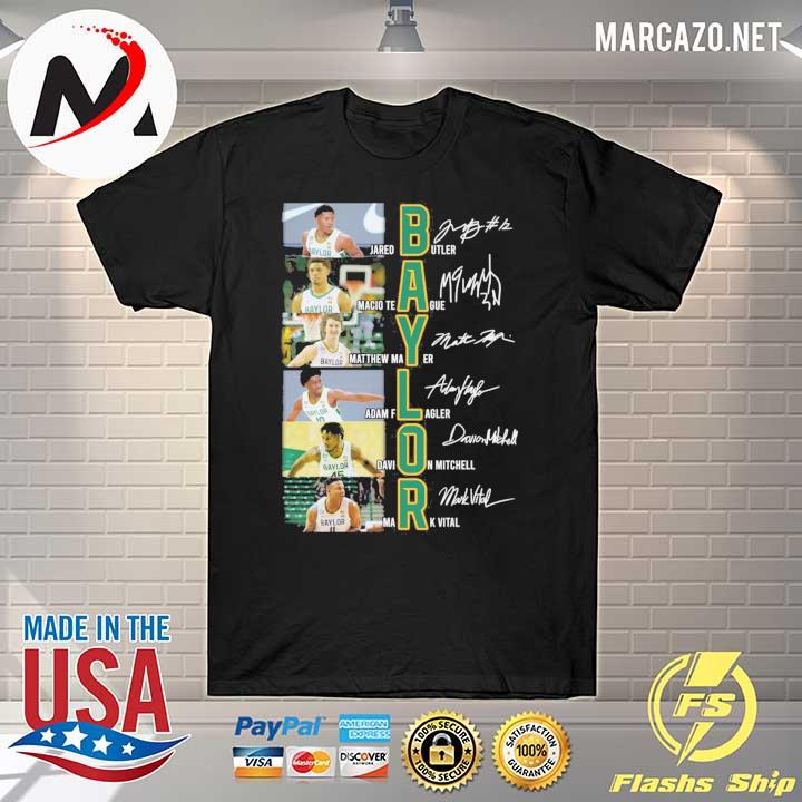Baylor All Player Signatures Jared Butler Macio Teague Shirt