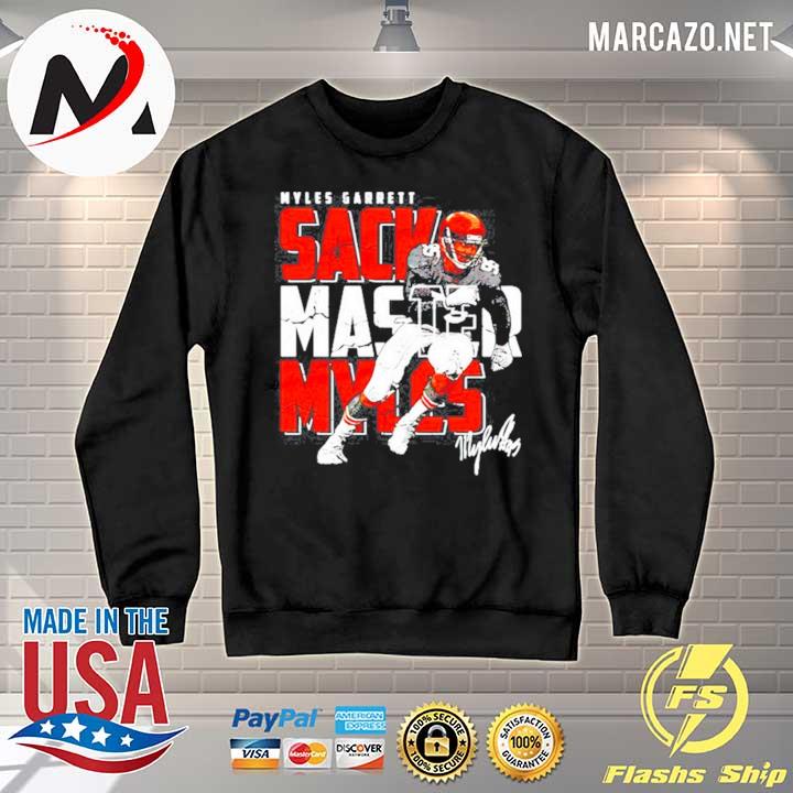 Cleveland football myles garrett sack master myles signature shirt, hoodie,  sweater, long sleeve and tank top