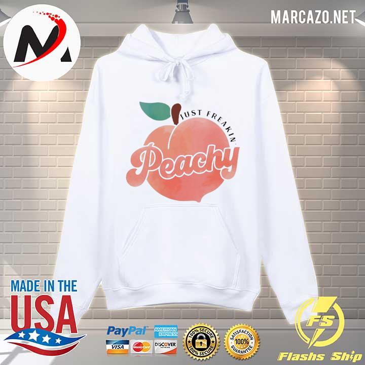 Just freakin' peachy hippie summer apparel gift vneck Hoodie