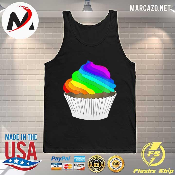 Download LGBT cupcake rainbow color icing lgbtq shirt, hoodie, sweater, long sleeve and tank top