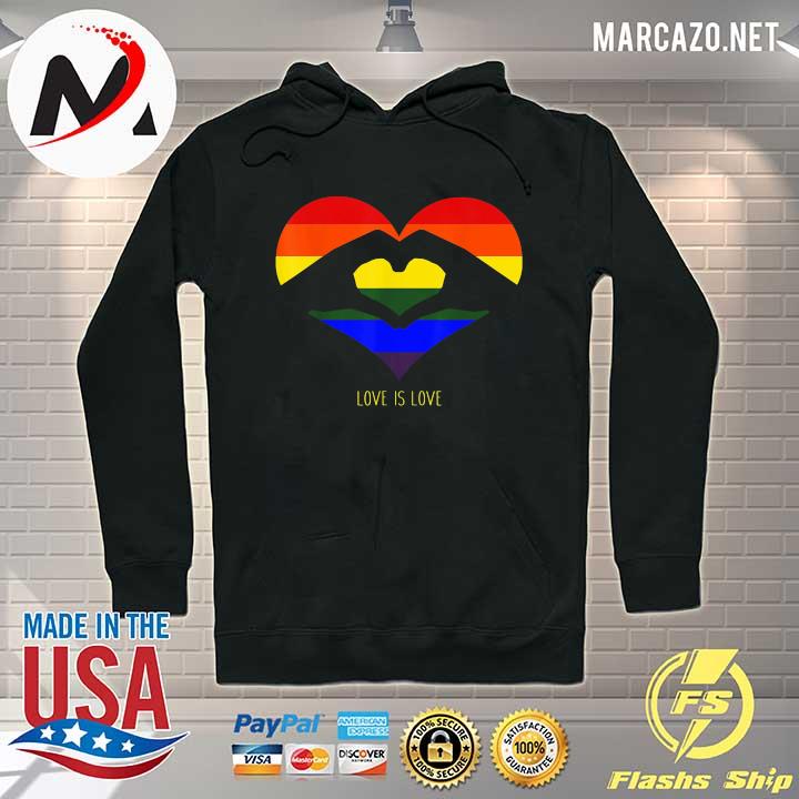 Love Is Love Lgbt Rainbow Heart Shirt Hoodie