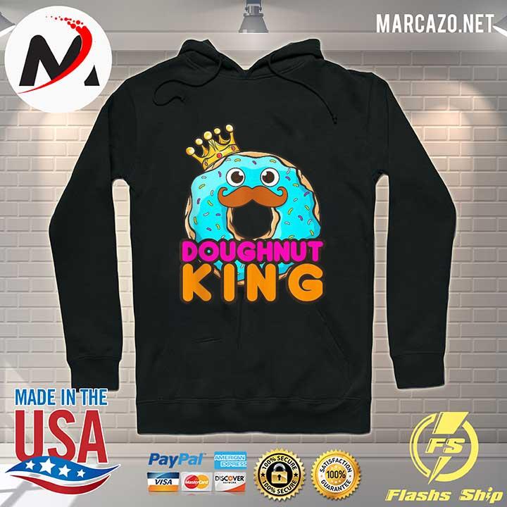 Mens Doughnut King Donut Donuts Boys Shirt Hoodie