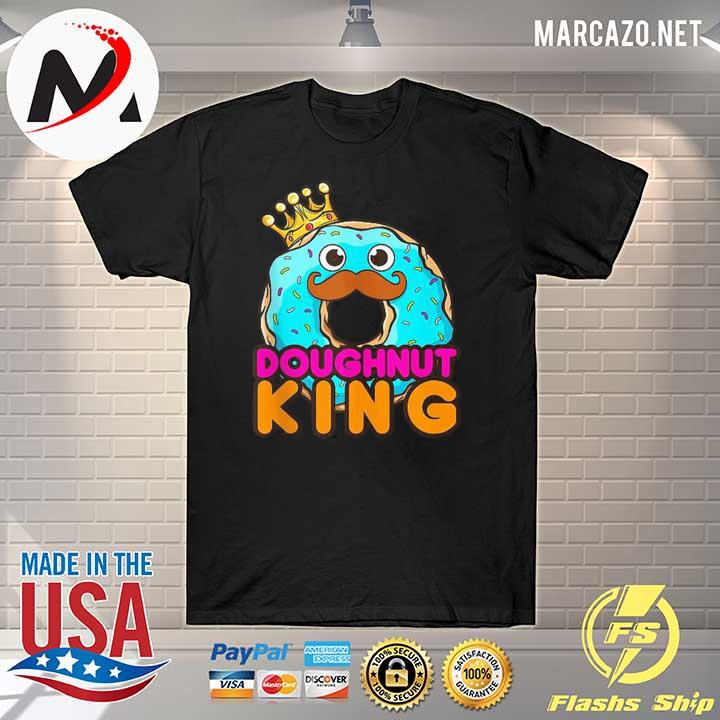 Mens Doughnut King Donut Donuts Boys Shirt