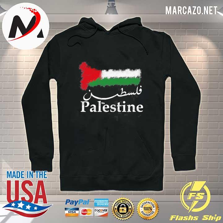 Palestine flag arabic calligraphy Hoodie