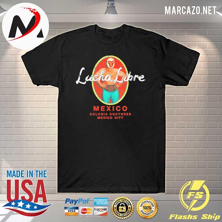 Womens lucha libre wrestling vintage luchador wrestler retro shirt