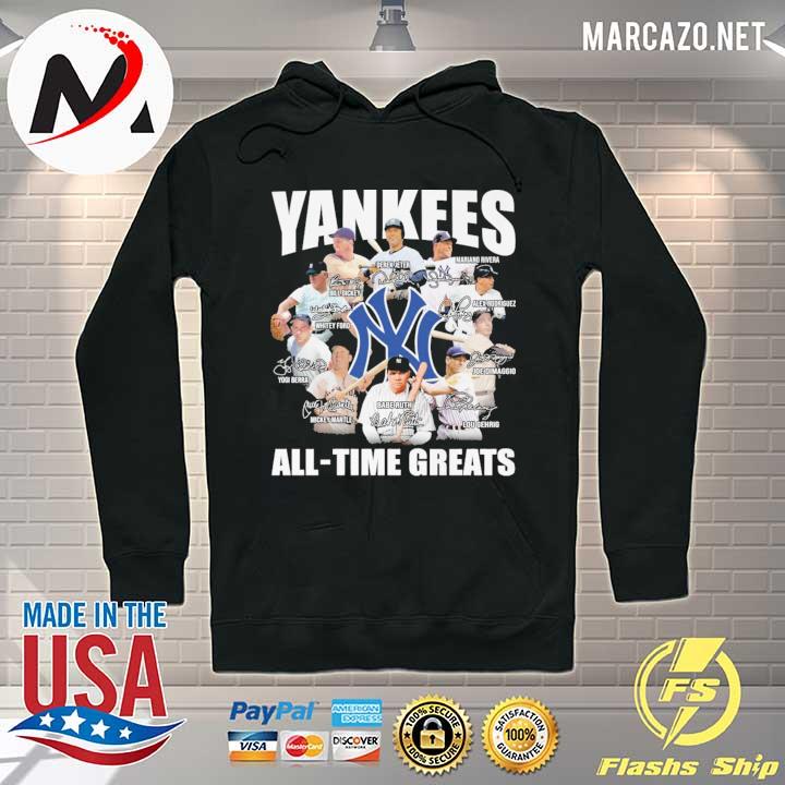 Yankees All - Time Greats Signatures Derek Jeter Shirt Hoodie