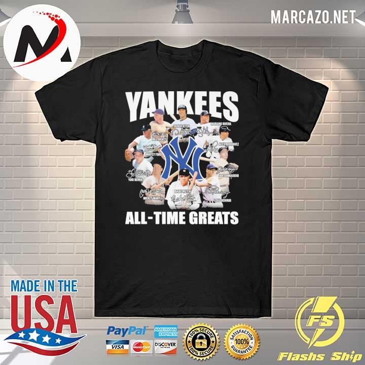 Yankees All - Time Greats Signatures Derek Jeter Shirt