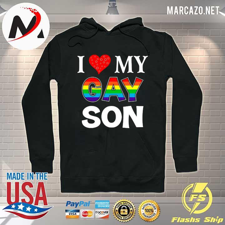 I love my gay son lgbt lesbian rainbow lgbtq pride s Hoodie