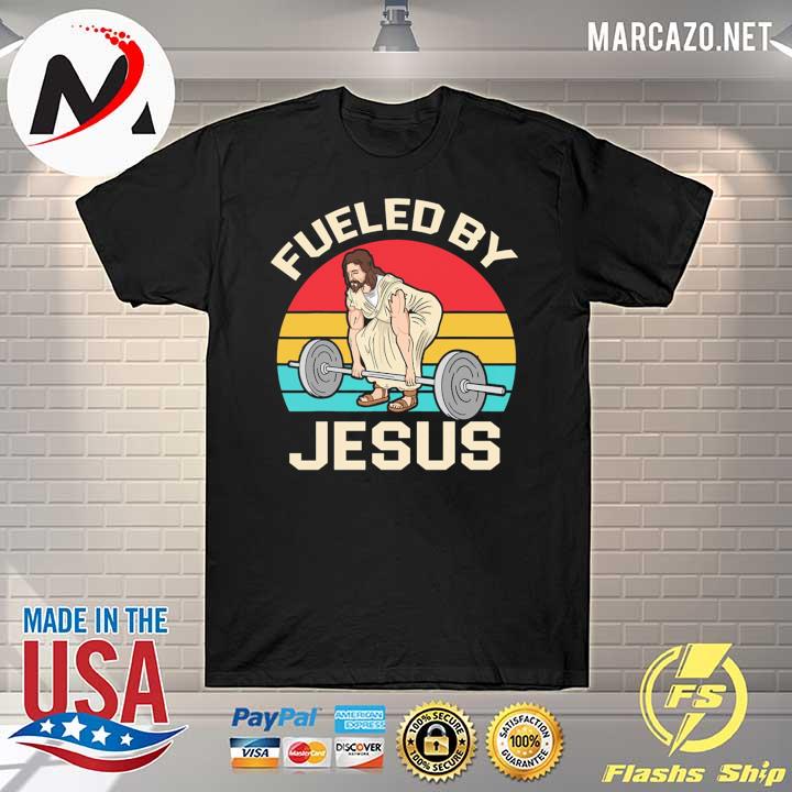 Weight Lifting Fueled By Jesus Vintage Shirt