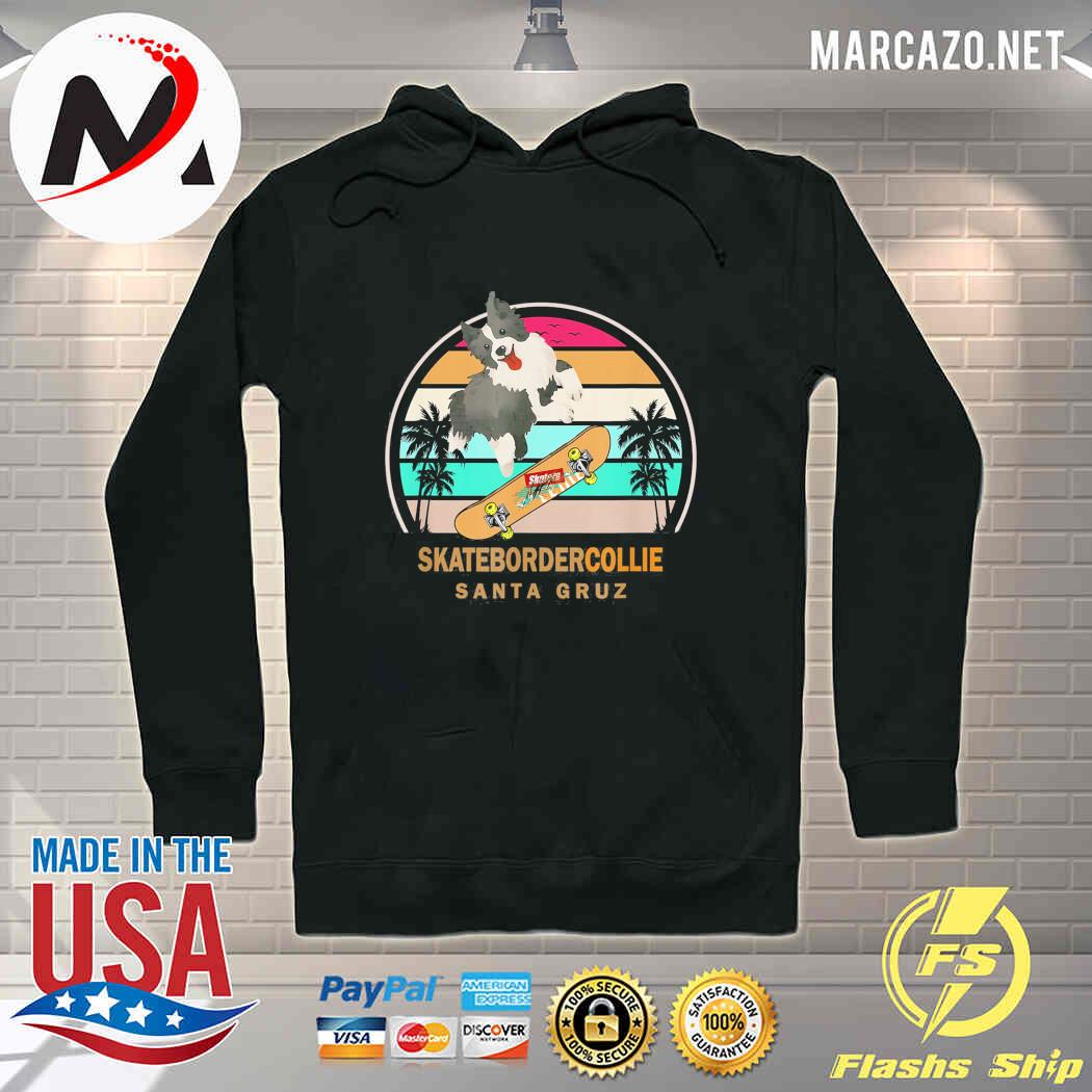 NEW! Skate Border Collie Santa Cruz Dog Love Pet Fun Vintage Retro T-Shirt