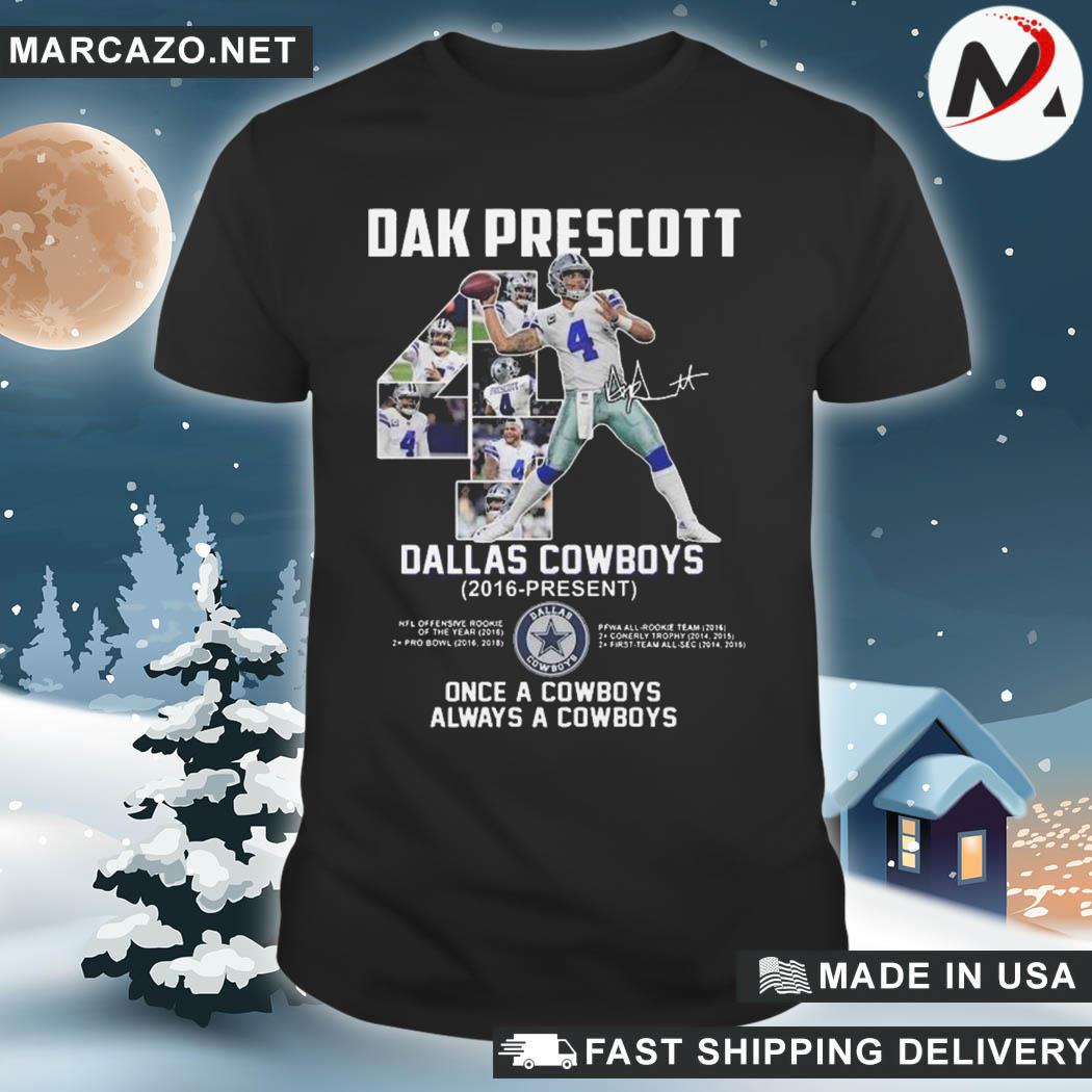 Awesome top dak prescott 4 Dallas Cowboys 2016 a Cowboys shirt