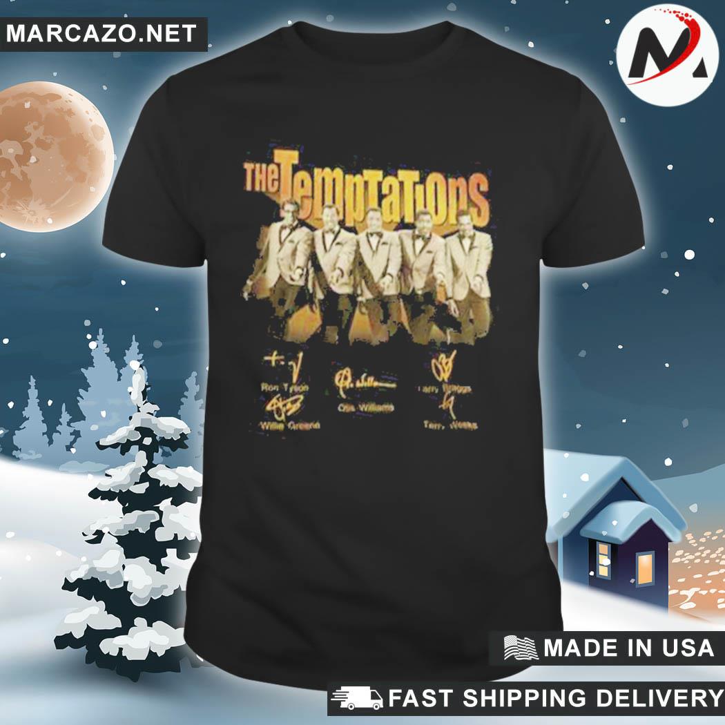 Awesome the Temptations signatures shirt